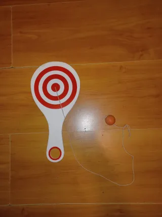 Raqueta y pelota con goma