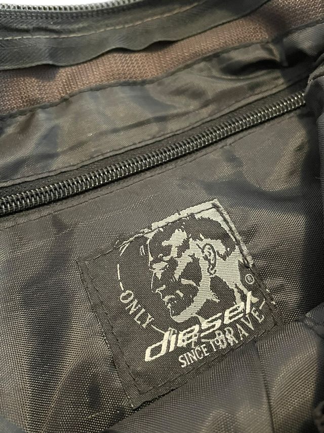 Riñonera Bandolera Vintage Diesel Marrón Hombre