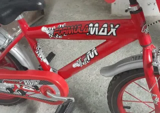 Bicicleta infantil roja MAX FORMULA