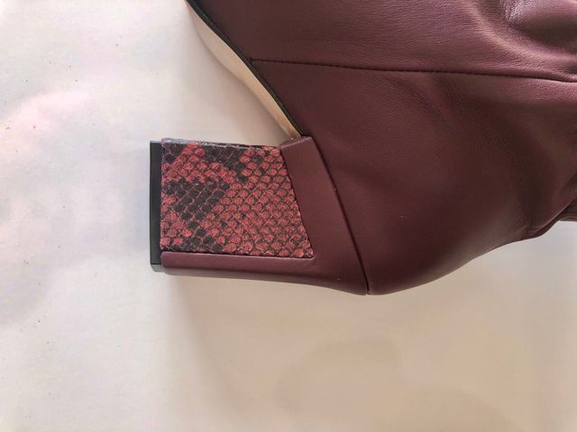 Botas Roberto Torreta Mujer Tacon Piel Morado