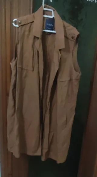 Camisa larga Violeta by Mango Talla L