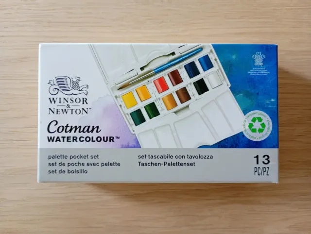 Acuarelas Winsor & Newton Cotman 13 colores