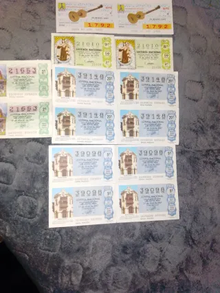 Lotería Nacional Billetes Varios Números