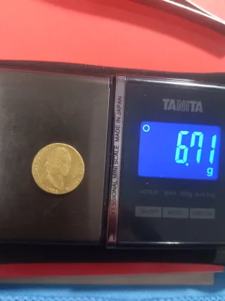 Moneda de Oro 1825 Fernando VII