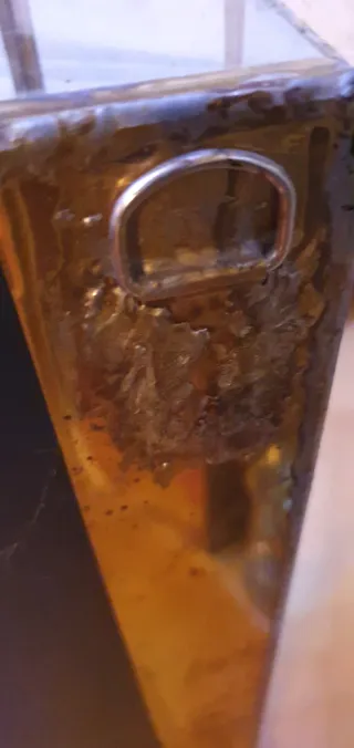 Antigua Vitrina expositora madera y cristal