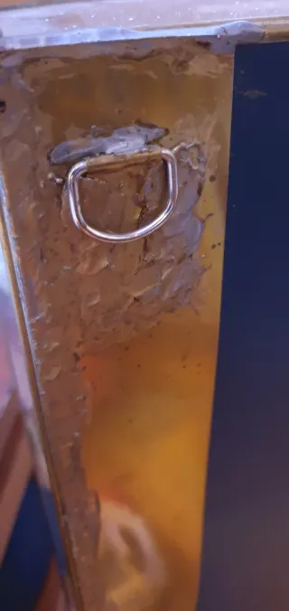 Antigua Vitrina expositora madera y cristal