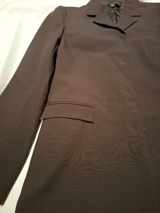 Americana larga Zara marrón