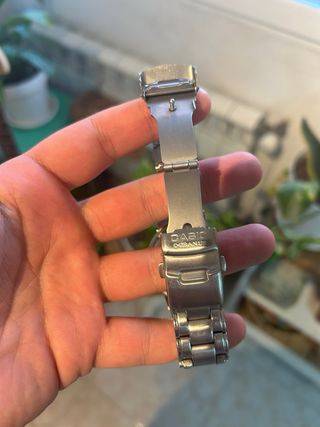 Reloj Casio Oceanus Negro y Plateado