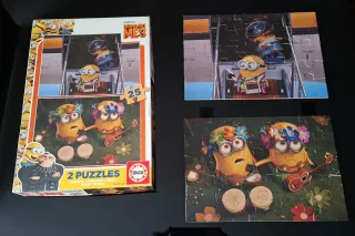 Puzzles Minions Madera Educa 2 Piezas