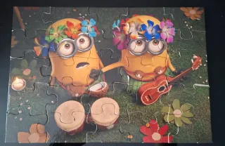 Puzzles Minions Madera Educa 2 Piezas