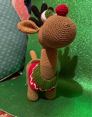 Renna Rudolf fatta a mano cm30