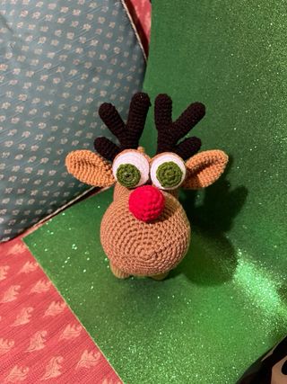 Renna Rudolf fatta a mano cm30