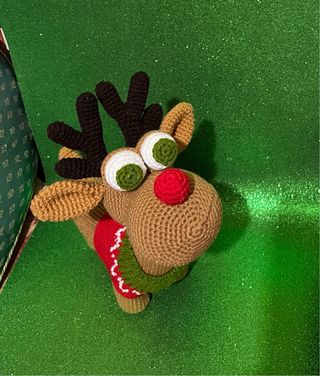 Renna Rudolf fatta a mano cm30