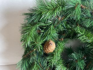 Corona de Navidad con piña