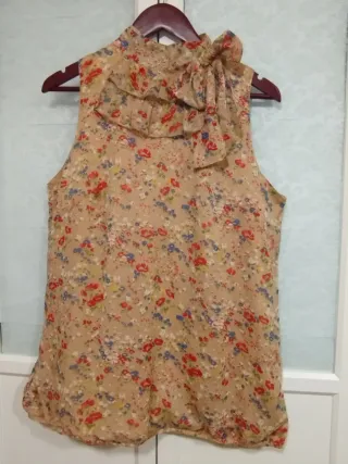 Blusa mujer floral talla grande 48 curvy