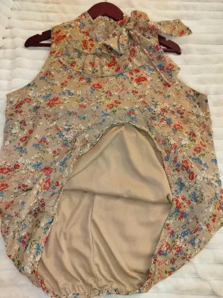 Blusa mujer floral talla grande 48 curvy