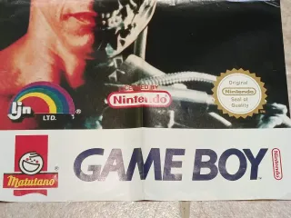 Póster Terminator 2 Game Boy con tarjetas