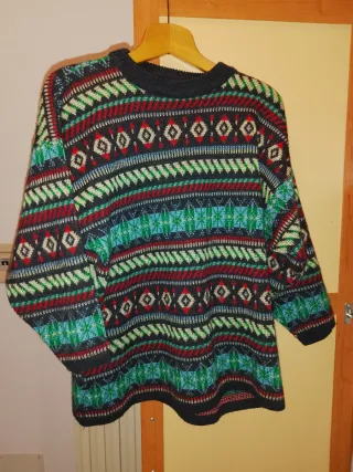 Maglione fantasia multicolore L/XL