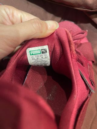 Zapatillas Puma Mujer vino/ burdeos