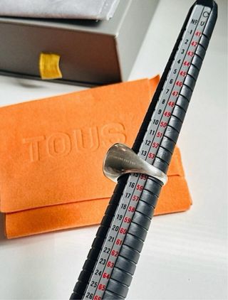 Anillo Tous Topacio Azul Plata