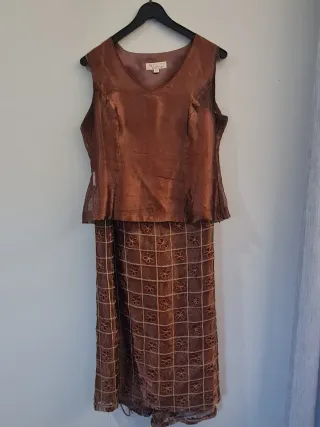 Conjunto fiesta ML Creations marrón largo