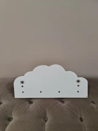 Perchero Nube Madera Blanco