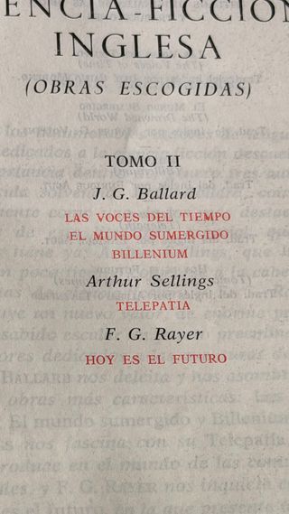 tres volúmenes ciencia ficción años 60 y 70