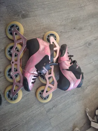 Patines en línea velocidad rosa  Powersile PsXXX.