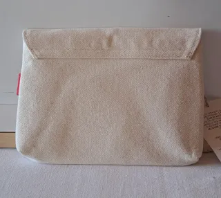 Pochette Kenzo Parfums beige e rossa