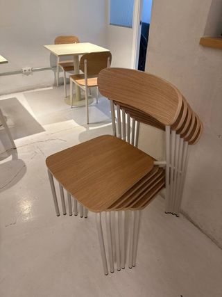 6 Sillas Madera y Metal