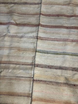 Manta antigua de trapos artesanal