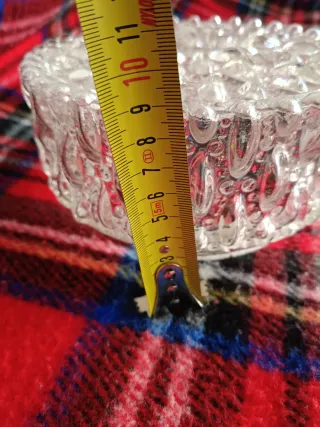 Plafón Luz Techo Antiguo Cristal Transparente.