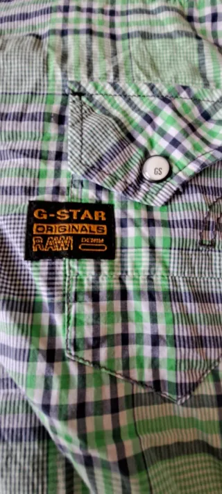 Camisa G-Star niño cuadros M