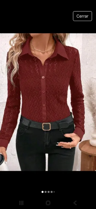 Lote 2 camisas encaje nuevas