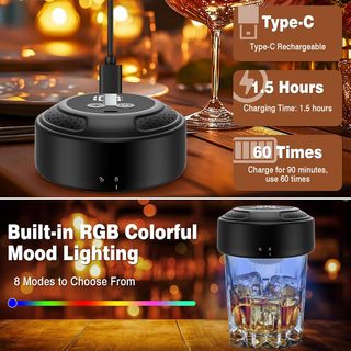 Ahumador Cócteles Eléctrico RGB