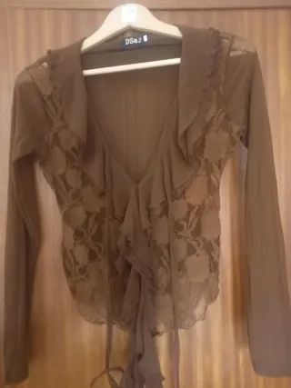 Blusa DSa2 marrón chocolate Talla M