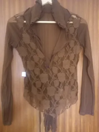 Blusa DSa2 marrón chocolate Talla M