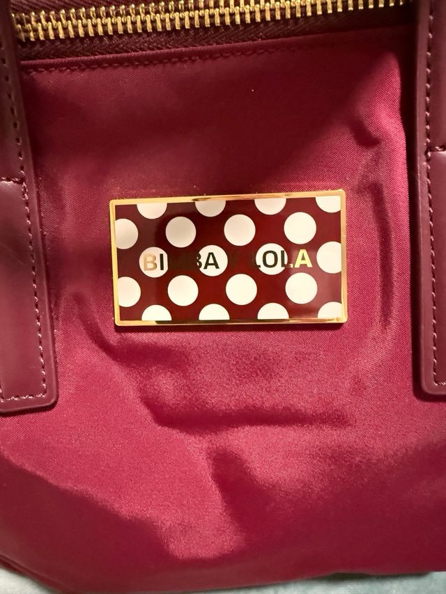 Bolso Bimba y Lola nylon granate