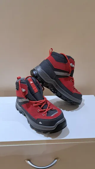 Botas Montaña Quechua Niño Rojo Talla 35