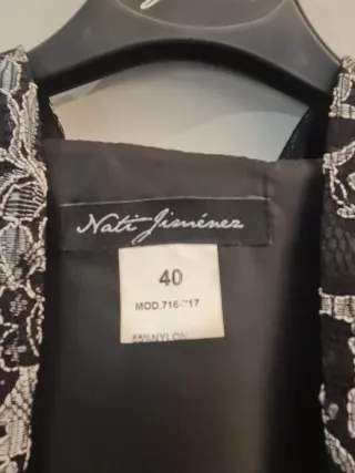 Conjunto Vestido fiesta Negro con Chaqueta