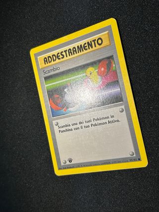 Carta Pokémon ADDESTRAMENTO Scambio 1ª edizione
