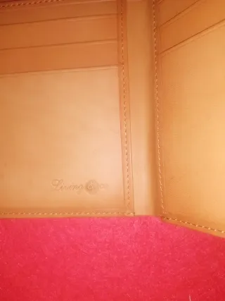 Tarjetero y Billetero Piel Living & Coo Beige