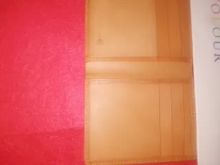 Tarjetero y Billetero Piel Living & Coo Beige