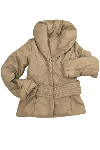 Piumino donna con cintura