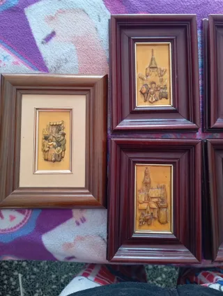 Juego de 6 cuadros decorativos