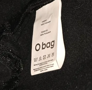 Borsa O Bag Blu con inserto in pelo