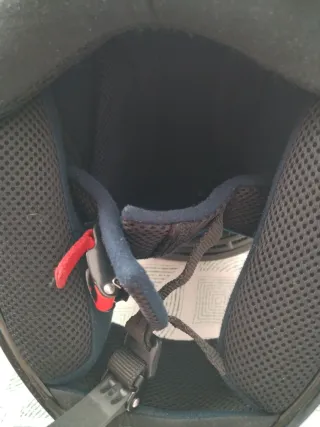 Casco de moto NZI azul. Talla 54.