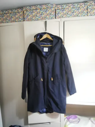Parka Azul Talla L Bershka