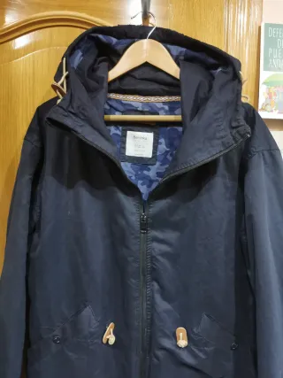 Parka Azul Talla L Bershka