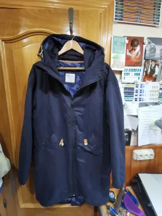 Parka Azul Talla L Bershka